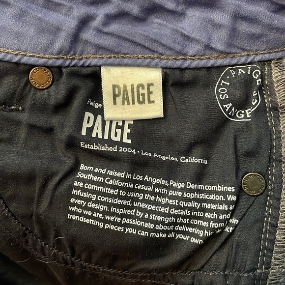 PAIGE Dark Wash Boot Cut Jeans - Picture 4 of 5